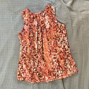 Ann Klein Silky Sleeveless Top with Keyhole Back